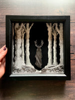 Horned God Paper Cut Box Frame